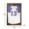 Flash Furniture Banks 24x36 Jersey Display Case with Solid Pine Wood Frame, UV Treated Acrylic Window, Velvet Backing Board, and Anti-Theft Lock in Rustic Brown HMHD-23M099YBN-RSTBRN-2436-GG - alternate 8